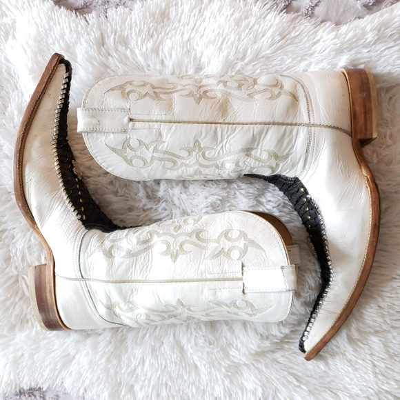 Vintage Mexican Western Boots 3x toe - Picture 7 of 15